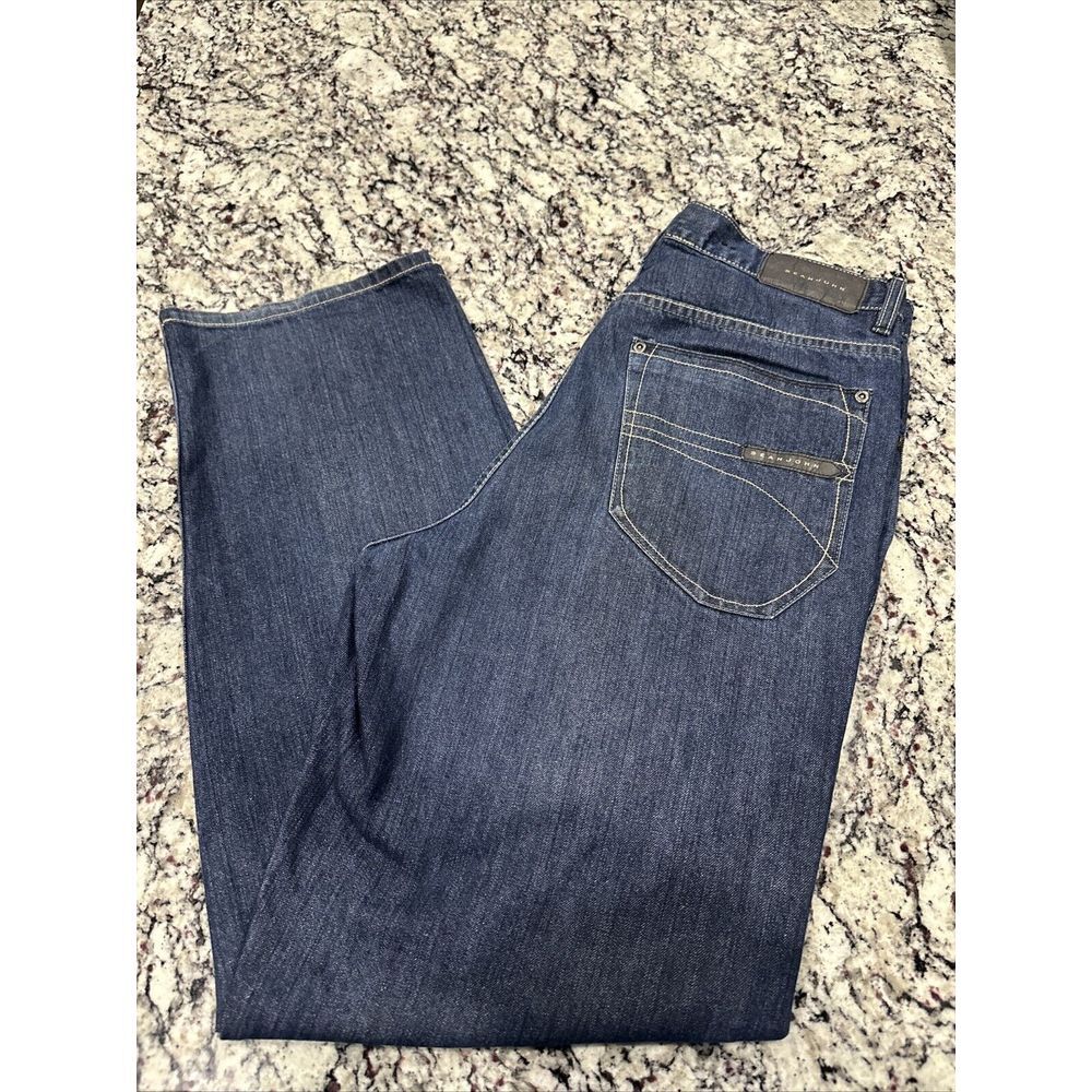 VTG Sean John Jeans‎ Mens 34x35 Blue Denim Baggy Hip Hop Skater  90s Y2K